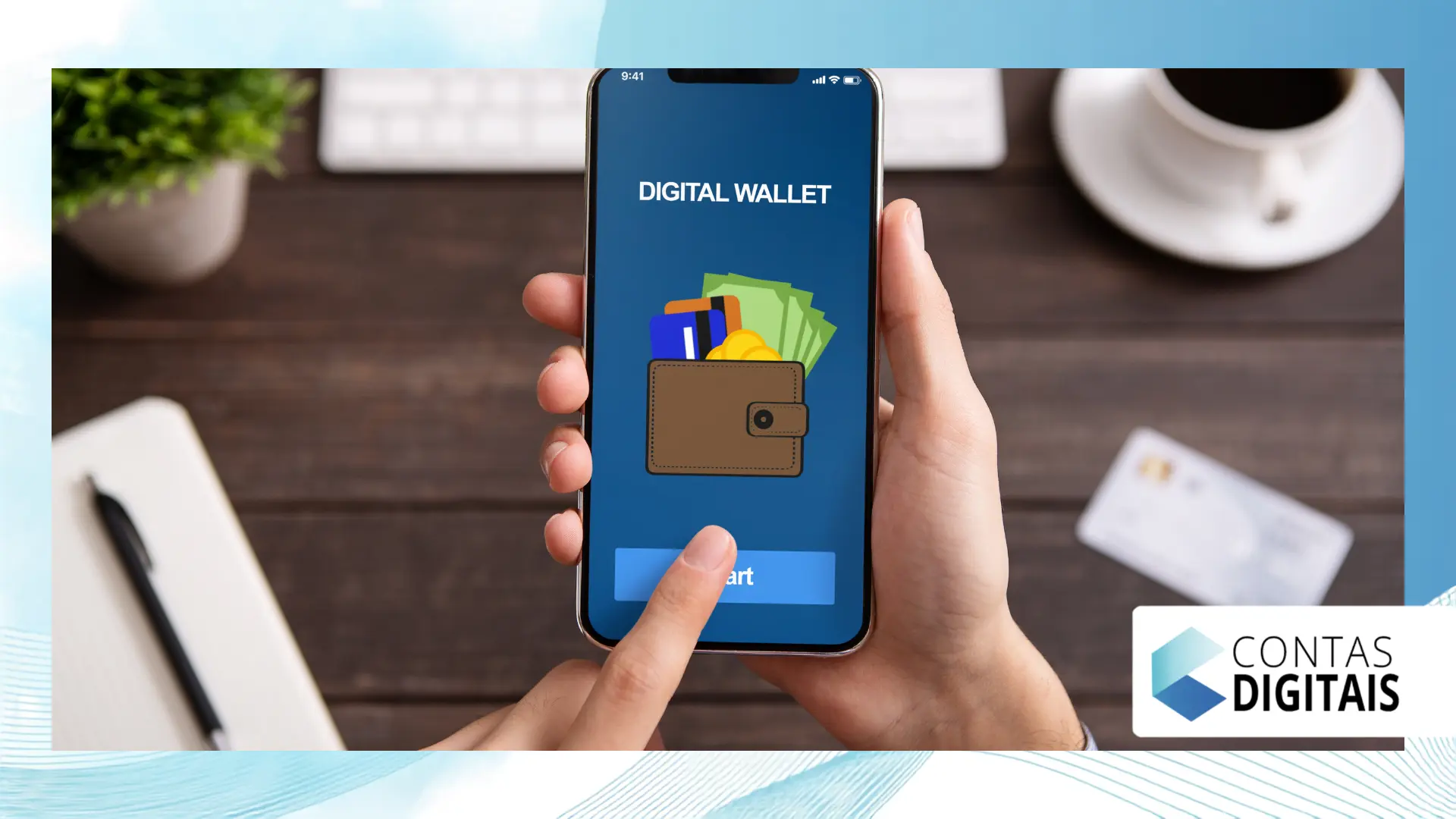 como vincular a conta a uma carteira digital
